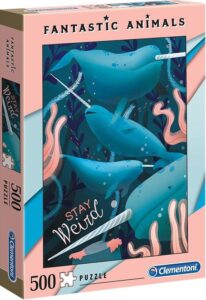 Clementoni Legpuzzel - Fantastic Animals - Narwal - 500 Stukjes, puzzel volwassenen