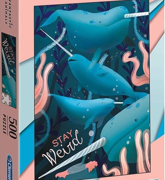 Clementoni Legpuzzel - Fantastic Animals - Narwal - 500 Stukjes, puzzel volwassenen