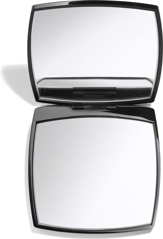 550x804-11 Dubbele Spiegel met Vergrootglas Chanel Zwart - Afbeelding 1
