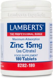 Lamberts Zink Citraat 15mg - 90 Tabletten - Mineralen