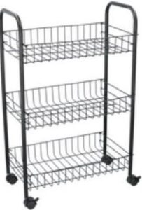 Assorti - Tom Opbergwagen / Keukentrolley Met 3 Manden - Afbeelding 2