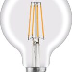 LEXMAN - LED Globe lamp met gloeidraad - ÃƒÆ’Ã†â€™Ãƒâ€¹Ã…â€œ95 mm - E27 - 1055 Lm - 7.8W equivalent aan 75W - 4000K - neutraal wit