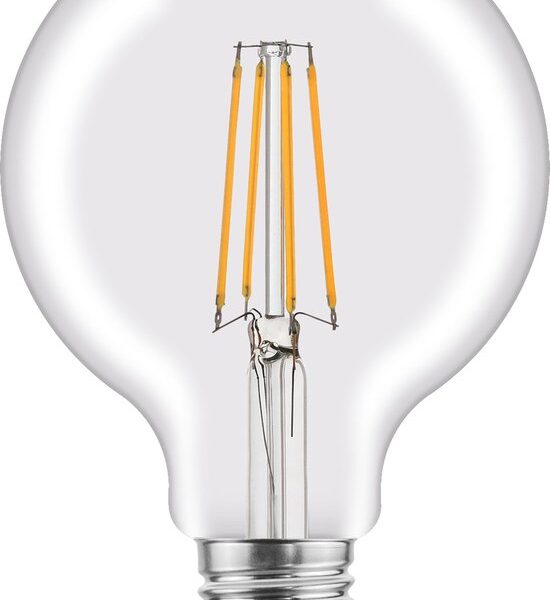 LEXMAN - LED Globe lamp met gloeidraad - ÃƒÆ’Ã†â€™Ãƒâ€¹Ã…â€œ95 mm - E27 - 1055 Lm - 7.8W equivalent aan 75W - 4000K - neutraal wit