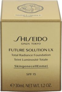 Shiseido Creme Shiseido Huidverzorging Future Solution LX Creme Total Radiance Foundation SPF15 Neutral 3 30 ml - Afbeelding 11