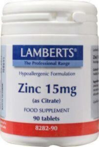 Lamberts Zink Citraat 15mg - 90 Tabletten - Mineralen - Afbeelding 2