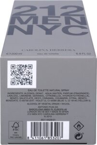 Carolina Herrera - 212 Men - Eau De Toilette - 200 ml - Afbeelding 3