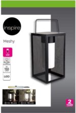 Inspire Meshy USB Oplaadbaar LED Draagbare Tafellamp Buitenlantaarn 150lm - 4000K - RVS Metalen Behuizing - Afbeelding 5