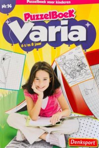 Denksport - Nr.14 Varia voor kinderen 6-8 jaar - Denksport junior - Puzzelboek - Kleurboek - Puzzels kinderen - Puzzelboek kinderen - Puzzel - Puzzelboekje - Denksport puzzelboekjes - Woordzoeker