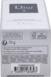 Dior Homme Deodorant Stick 75 gr - Afbeelding 2