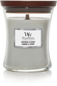 Woodwick Lavender & Cedar Medium Candle - Afbeelding 3