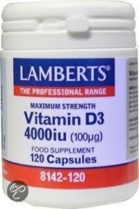 Lamberts Vitamine D3 4000IE 100 mcg - 120 capsules - Afbeelding 2