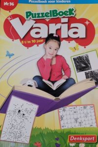 Denksport - Nr.15 Puzzelboek Varia voor kinderen 8-10 jaar - Denksport junior - Puzzelboek Puzzels kinderen - Puzzelboek kinderen Puzzelboekje - Denksport puzzelboekjes - Woordzoeker, binaire puzzel,tectonic sudoku, zeeslag, kleuren