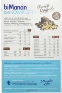 Bimanan Be Komplett Barritas #chocolate Crujiente 8 U - Afbeelding 3