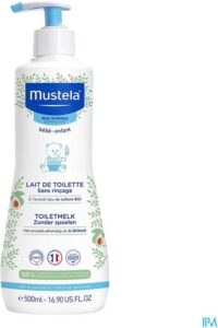 Mustela peau normal Toiletmelk zonder spoelen 500ml - Afbeelding 2