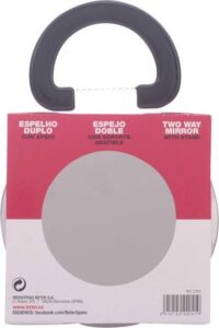 Beter 22041 make-upspiegel Vrijstaand Rond Zwart, Zilver