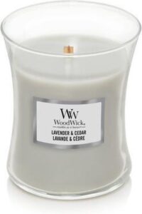 Woodwick Lavender & Cedar Medium Candle - Afbeelding 4