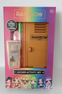 Rainbow High Opbergkluisje + Stickers + Schrift + 4 Gelpennen