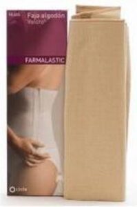 Faja De Algoda3n Y Velcro Talla 1 Color Beige Farmalastic