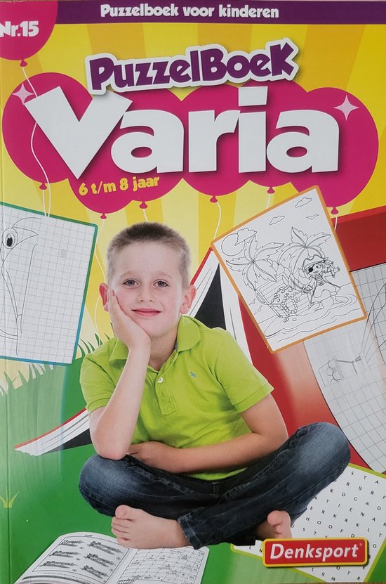 550x831-9 Denksport Varia 6 t/m 8 jaar - Puzzelboek voor kinderen - Afbeelding 1