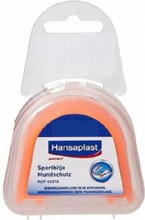 550x833-19-1 Hansaplast Sportbitje Geschikt Voor 12 Jaar & Ouder - Oranje/Blauw - Afbeelding 1