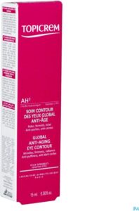 Topicrem Crème Face Care AH3 Global Anti-Aging Eye Contour - Afbeelding 3