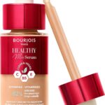 Bourjois Healthy Mix - 57N - Bronze, Serum Foundation, laat de huid onmiddellijk stralen, hydrateert tot 24 uur lang, vegan formule, dauwachtige finish, houdt de hele dag lang, 30 ml