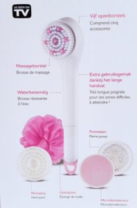 Spa Brush - Set voor Masseren, Reinigen en Exfoliëren van de huid - 5 Accessoires - Afbeelding 2