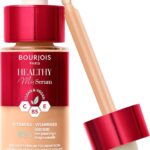 Bourjois Healthy Mix - 51 - Light Vanilla, Serum Foundation, laat de huid onmiddellijk stralen, hydrateert tot 24 uur lang, vegan formule, dauwachtige finish, houdt de hele dag lang, 30 ml