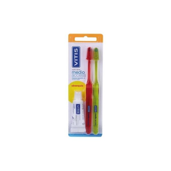 Vitis Vitis Medium Toothbrush Access Lot 3 Pcs