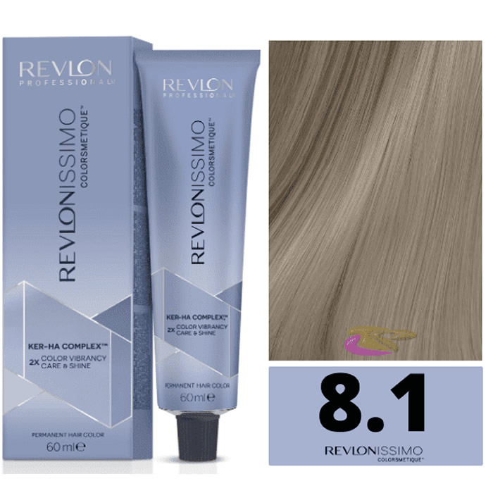 8007376057685 Revlon Revlonissimo Colorsmetique 8,1 Light Ash Blonde 60ml - Afbeelding 1