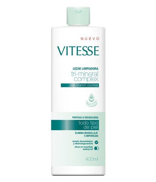Tri-mineral Complex Cleansing Milk By Vitesse 400 Ml