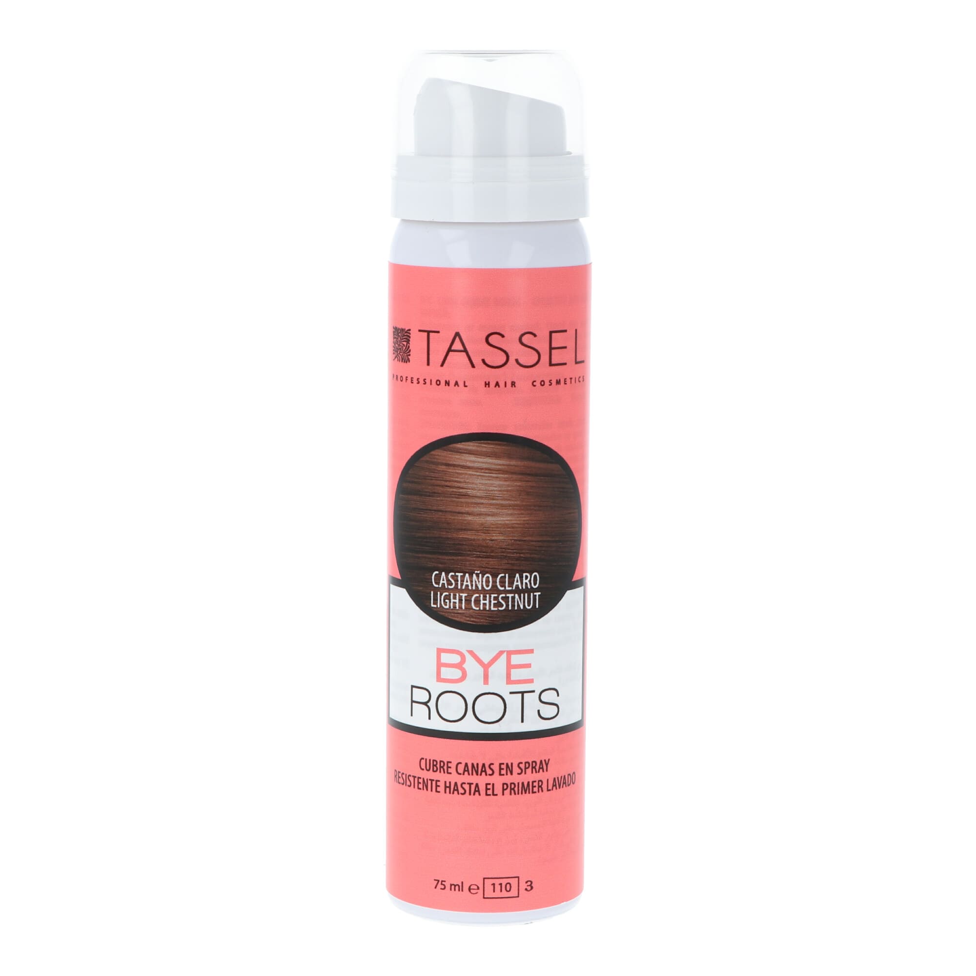 8423029077358 Eurostil Tassel Bye Roots Cubre Canas En Spray Castaño Claro 75ml - Afbeelding 1