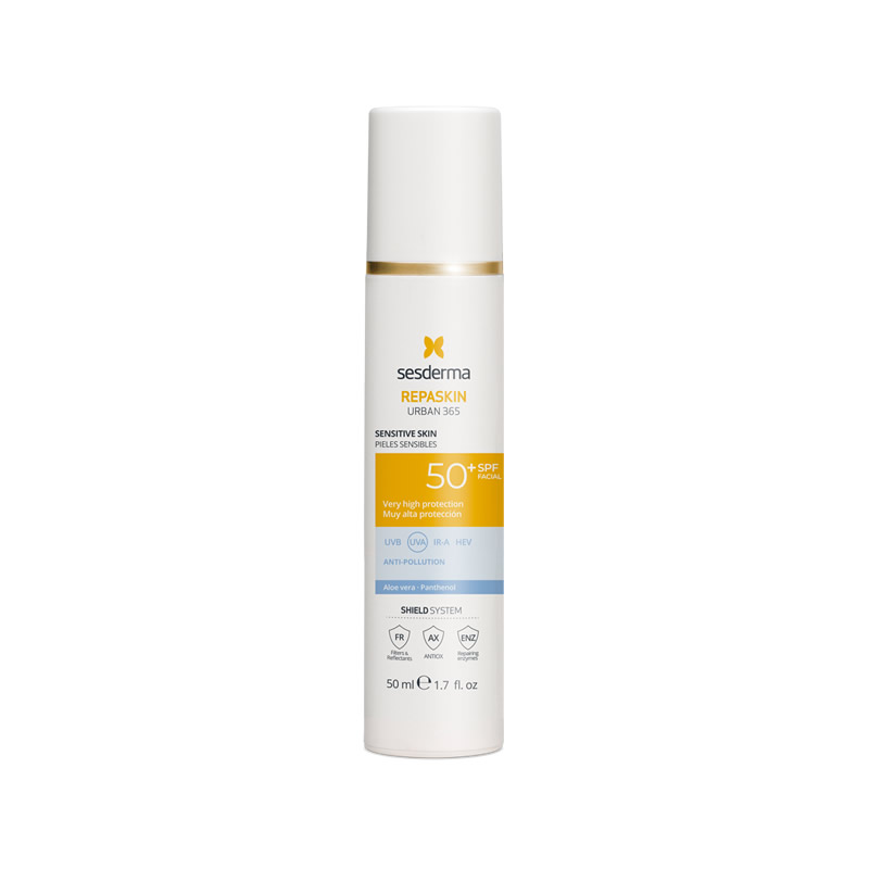 8429979482242 Sesderma Repaskin Urban 365 Photoprotector Sensitive Skin Spf 50+ 50ml - Afbeelding 1