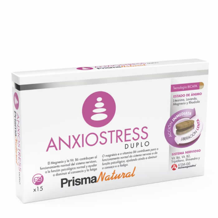 8436582882673 Prisma Natural Anxiostress Duplo 15 Bilayer Tablets - Afbeelding 1