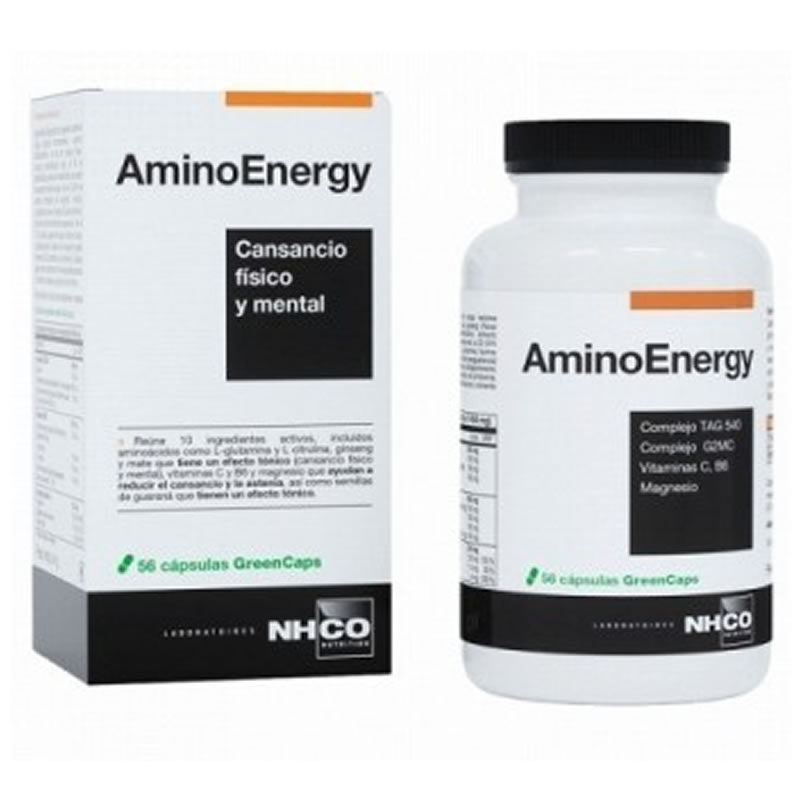 8470002004795 Nhco AminoEnergy Energizing Stimulator 56Capsules - Afbeelding 1