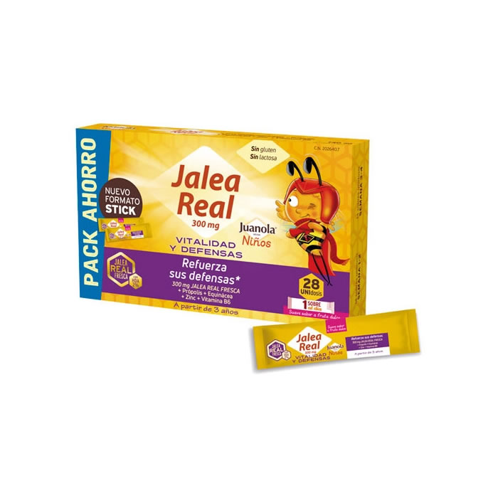 8470002026407 Juanola Royal Jelly Children 28 Sticks - Afbeelding 1