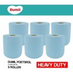 Dumil Extra Stevig 400 Sheets 2 Laags Poetsrollen - 6 Pack - Afbeelding 2