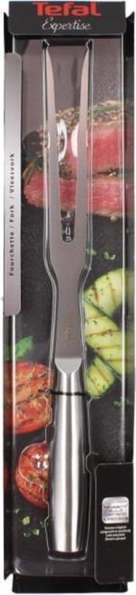 Tefal Expertise Chronium Carbon Roestvrijstalen Vleesvork - 30 cm - Afbeelding 8