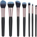 MIMO Makeup Brush Set Black 7 Pcs - Afbeelding 3
