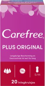 Carefree Plus Original Light Scent Inlegkruisjes - S/M - 20 Stuks