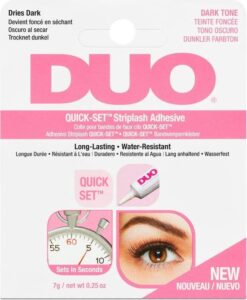 Duo Quick Set a  C Striplash Adhesive Dark Tone   Glue for false eyelashes with a brush 7 g