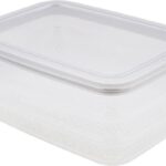 Curver vleeswarendoos 3-laags – transparant – bewaardoos met deksel – zicht op inhoud - stapelbaar – koelkastdoos - koelkast organizer