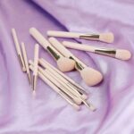 MIMO Makeup Brush Set Pink 12 Pcs - Afbeelding 3