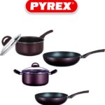 Pyrex Origin Minerals Hoogwaardig Aluminium  Pannenset - 6 Delig