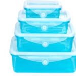 Alpina Set transparante opbergkommen van 8 stuks met veiligheidssluiting, 25424