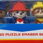 Paw Patrol 3D Puzzle Gum - 4 Karakters - 1 Verrassing - 3D Puzzle Eraser Set