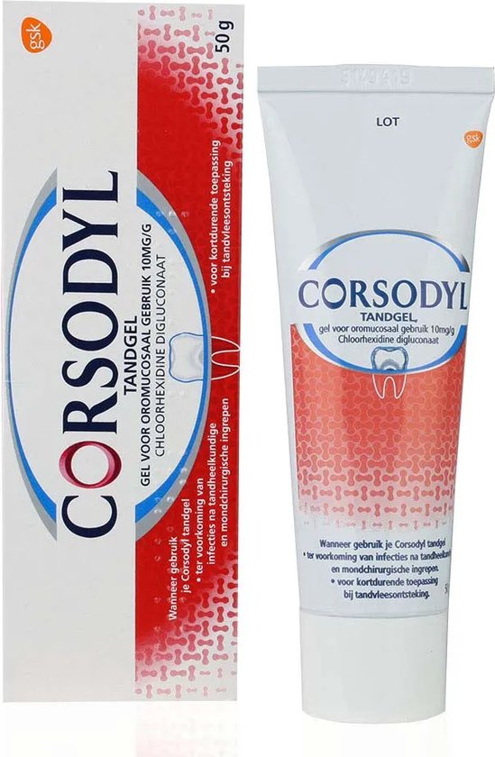 productImage-19 Corsodyl Tandgel - 50 gram - Afbeelding 1