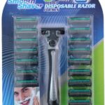 Scheermessenset 21-delig 3blades voor mannen-Scheermes met 20 navulmesjes
