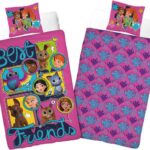 Lego Dekbedovertrek Squad - 140x200 - 100% Katoen - Roze - Dekbedovertrek kinderen