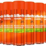 6x Gillette Fusion Scheerschuim Met Amandelolie Voor De Gevoelige Huid 250 ml